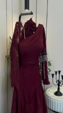 فستان سهرة SH013 - باربي ودانتيل