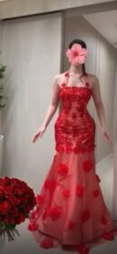 فستان تل وورد وبطانة باربي