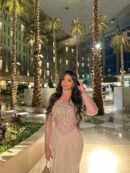 فستان سهرة شيفون وخرز بأكمام