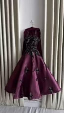 فستان سهرة ميكادو لمعه وخرز