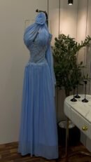 فستان سهرةمع شيال خامة كرنكر